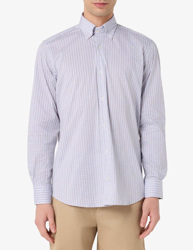 rinascente Sartoria Italiana Quadro check shirt
