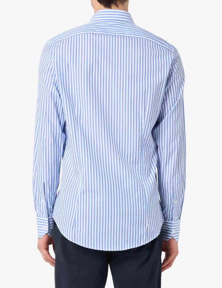 Sartoria Italiana Camicia classica a righe modern fit in cotone organico - immagine 3 Sartoria Italiana Camicia classica a righe modern fit in cotone organico - immagine 3