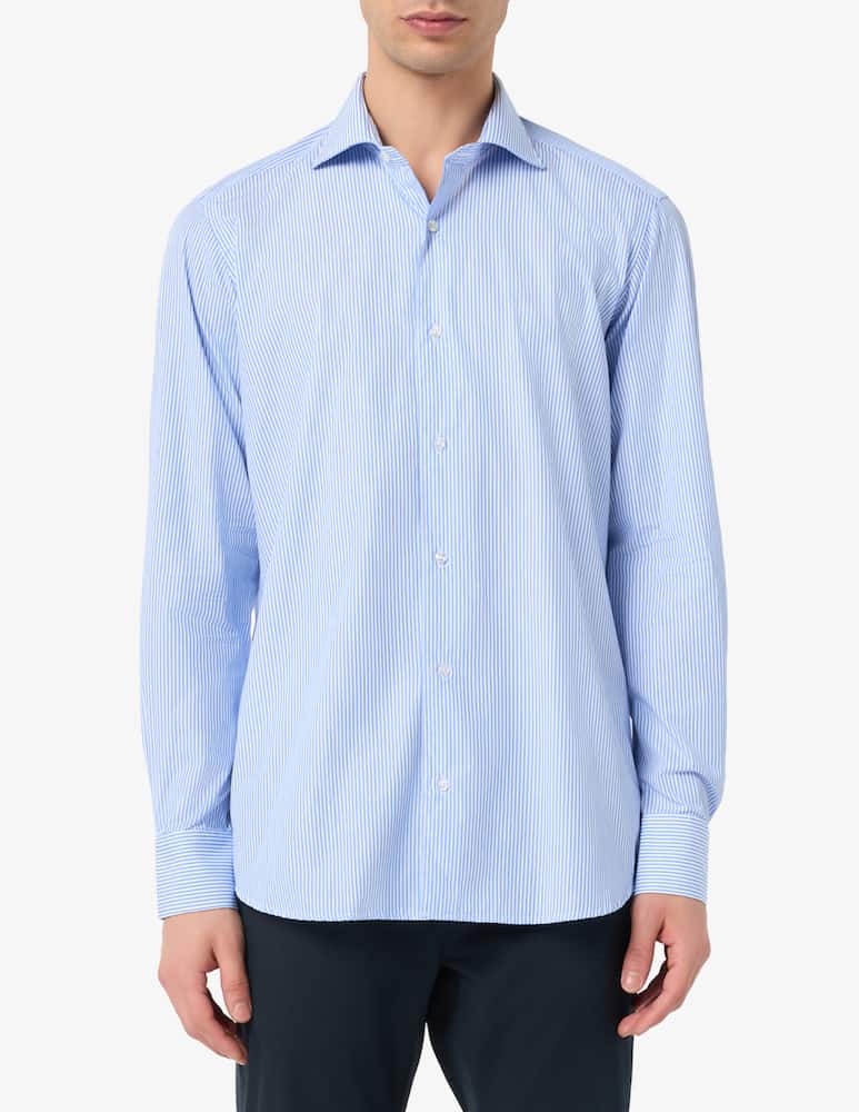rinascente Sartoria Italiana Camicia rigata regular fit in cotone 