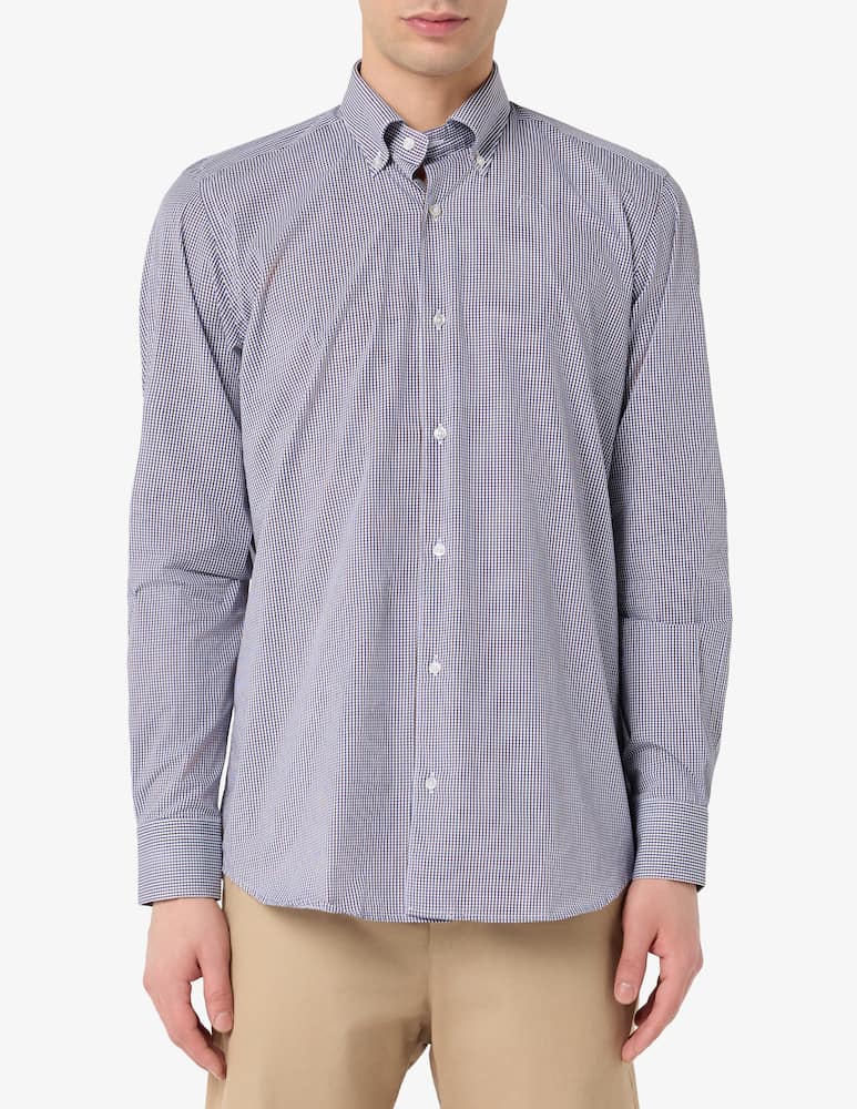 rinascente Sartoria Italiana Button-down check shirt