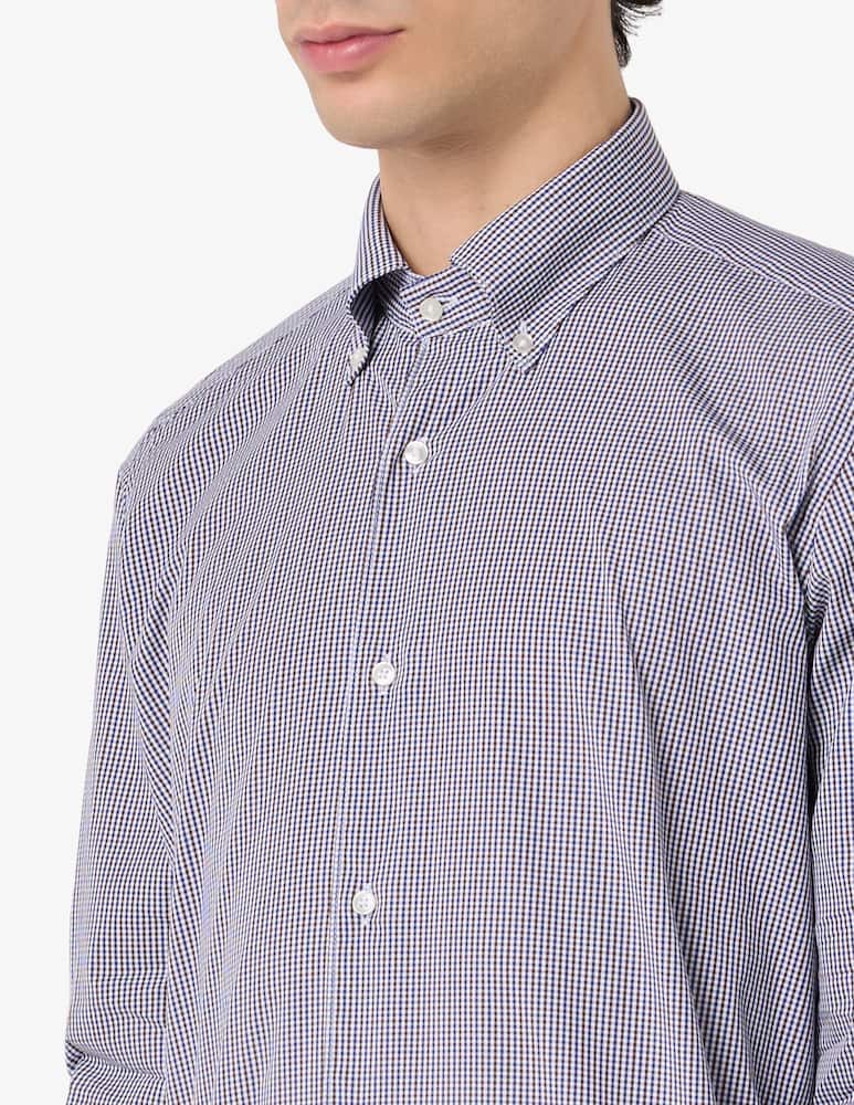 rinascente Sartoria Italiana Button-down check shirt