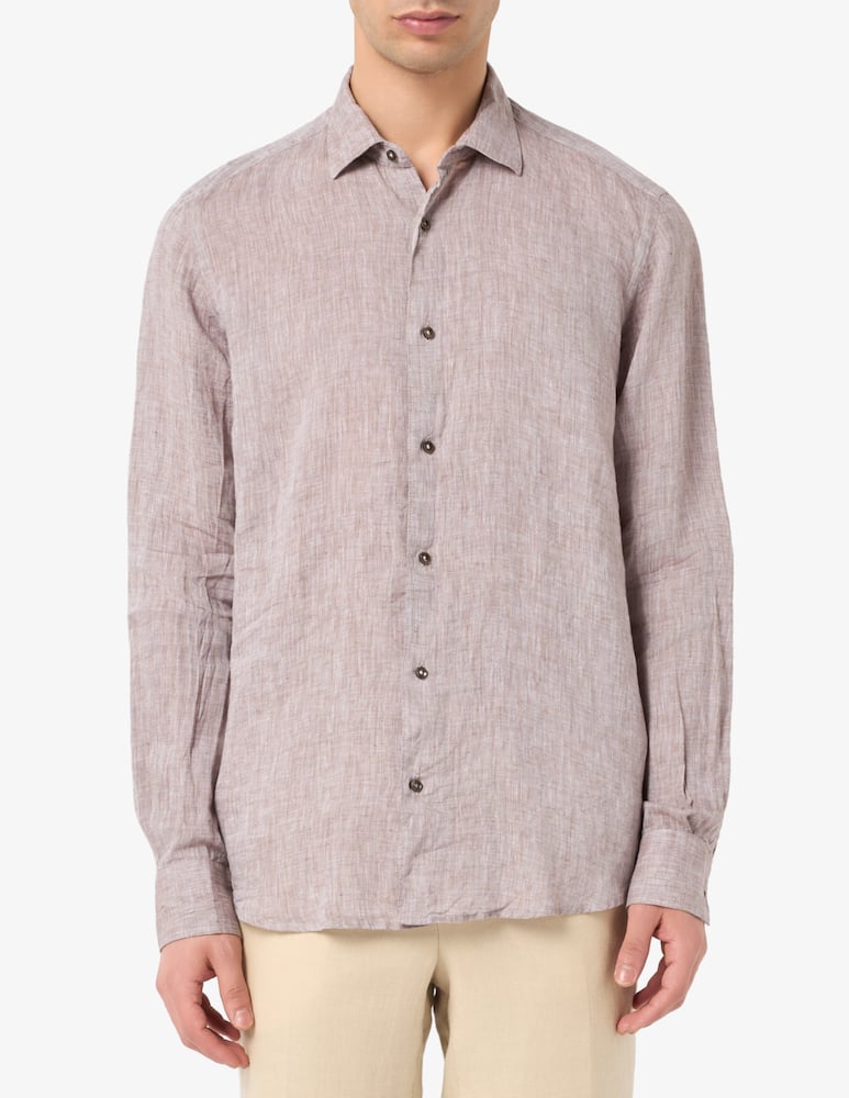 rinascente Sartoria Italiana Camicia in lino modern fit