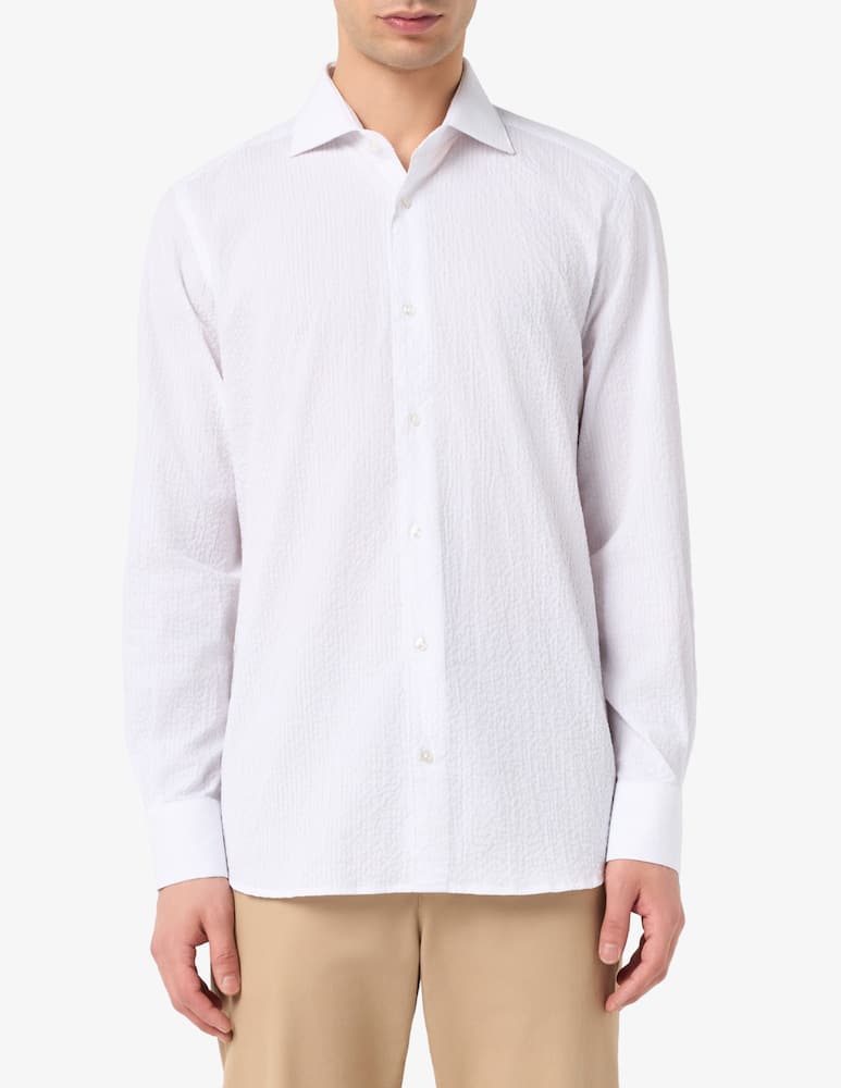 Sartoria Italiana Camicia seersucker regular fit - immagine 1 Sartoria Italiana Camicia seersucker regular fit - immagine 1
