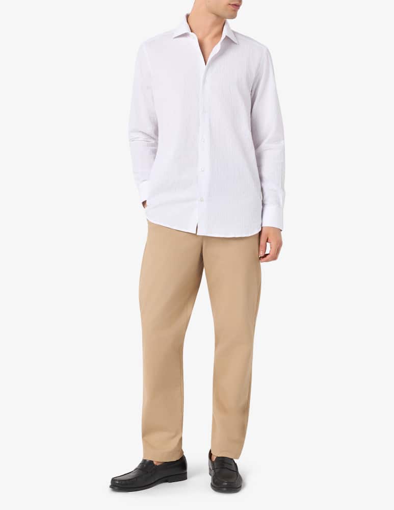 Sartoria Italiana Camicia seersucker regular fit - immagine 2 Sartoria Italiana Camicia seersucker regular fit - immagine 2