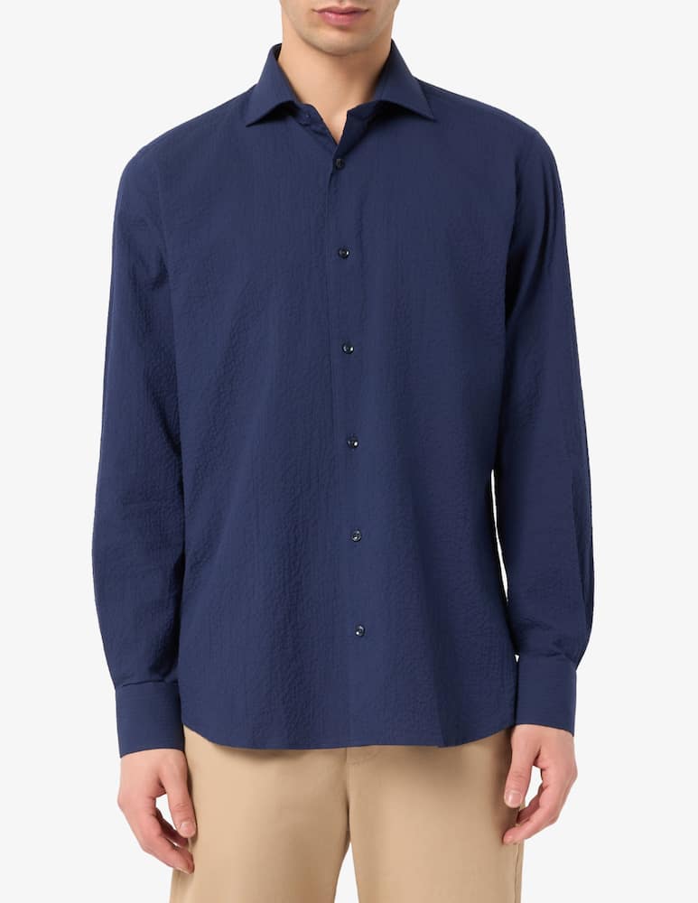 Sartoria Italiana Camicia seersucker regular fit - immagine 1 Sartoria Italiana Camicia seersucker regular fit - immagine 1