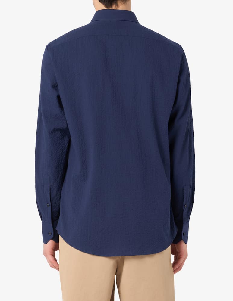 Sartoria Italiana Camicia seersucker regular fit - immagine 3 Sartoria Italiana Camicia seersucker regular fit - immagine 3