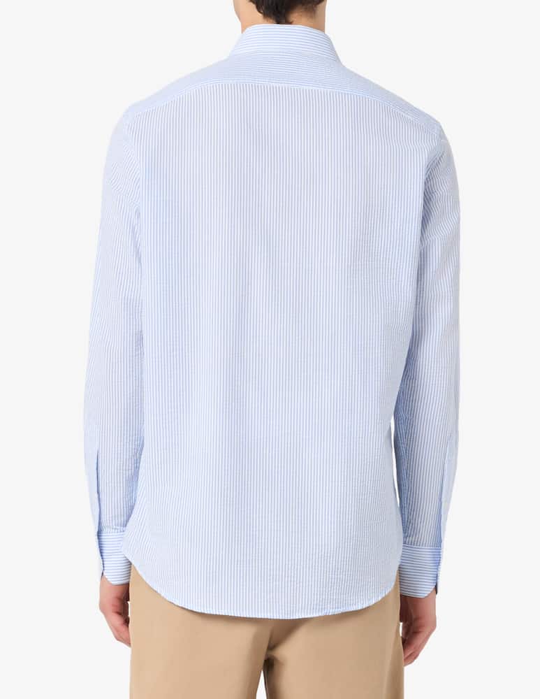 Sartoria Italiana Camicia seersucker regular fit - immagine 3 Sartoria Italiana Camicia seersucker regular fit - immagine 3