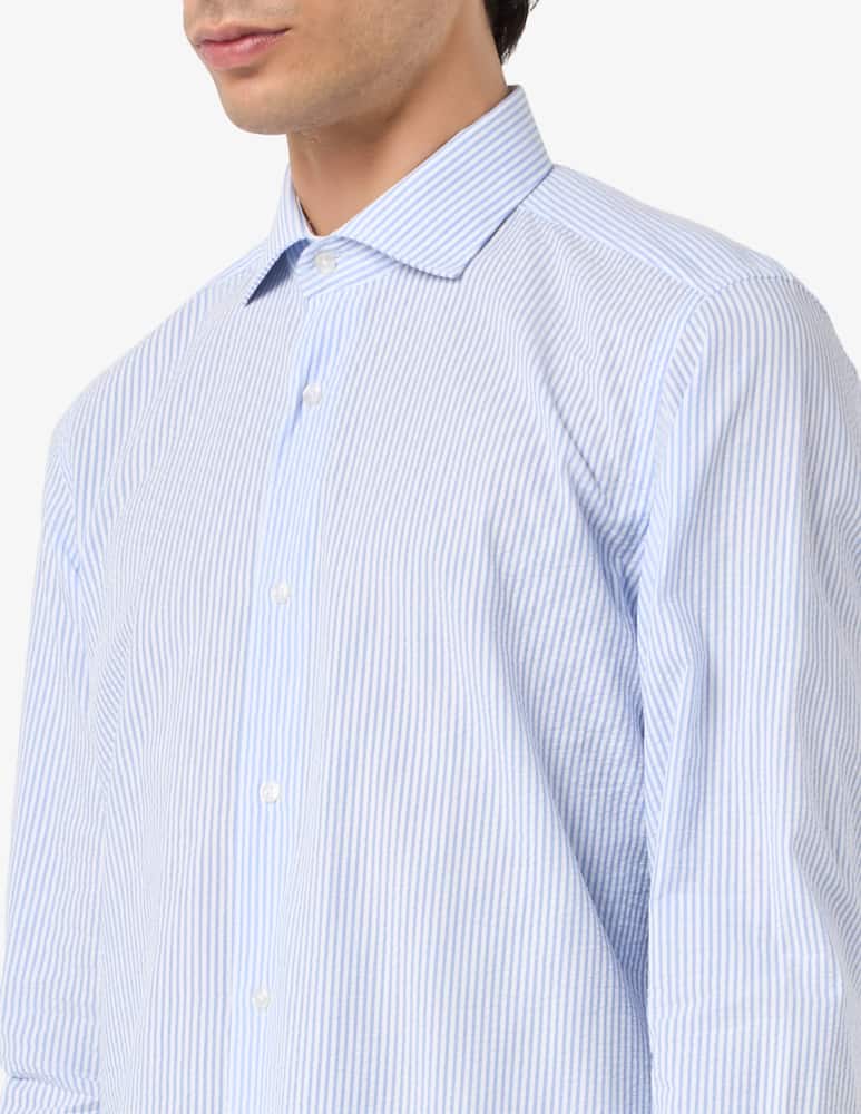 Sartoria Italiana Camicia seersucker regular fit - immagine 4 Sartoria Italiana Camicia seersucker regular fit - immagine 4