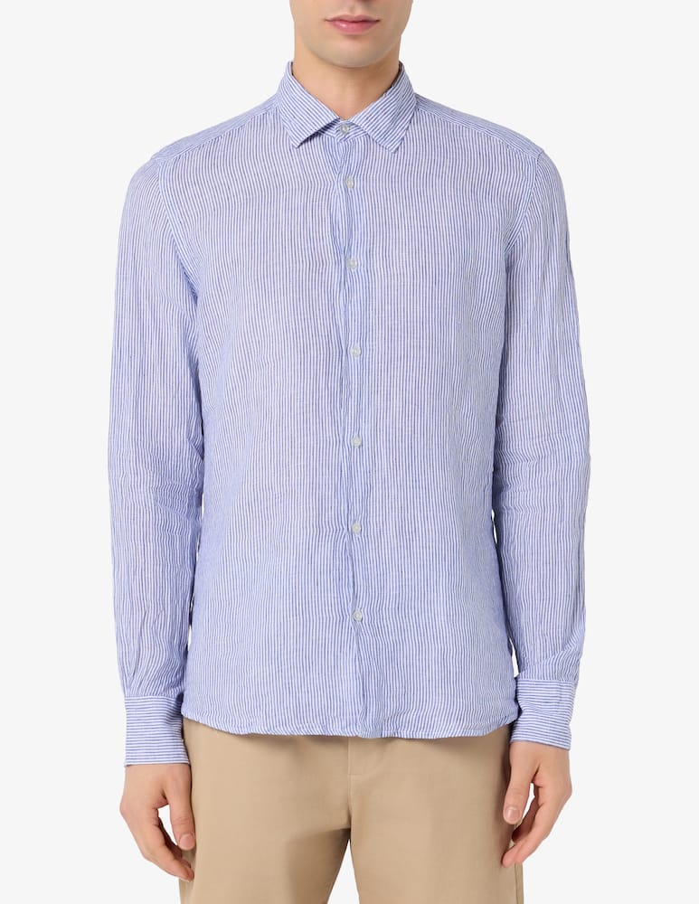 rinascente Sartoria Italiana Linen striped shirt