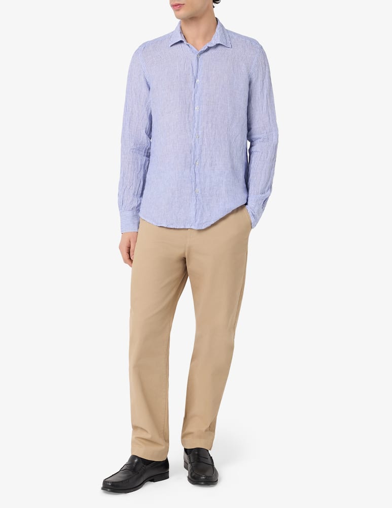 rinascente Sartoria Italiana Linen striped shirt