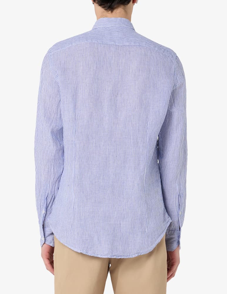 rinascente Sartoria Italiana Linen striped shirt