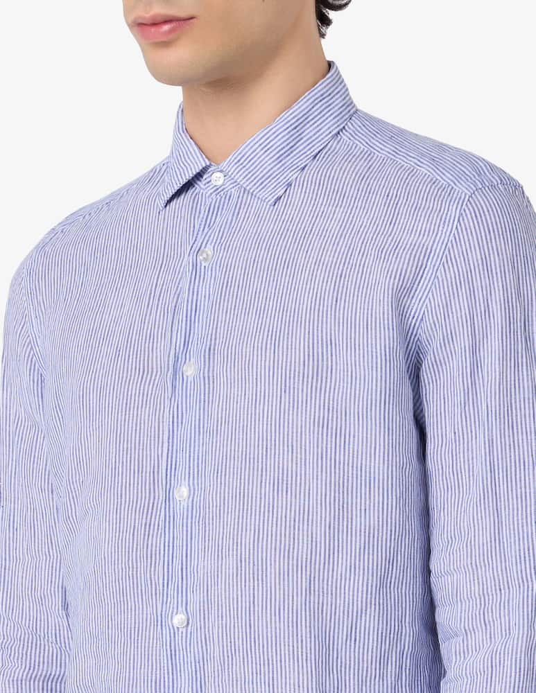 rinascente Sartoria Italiana Linen striped shirt