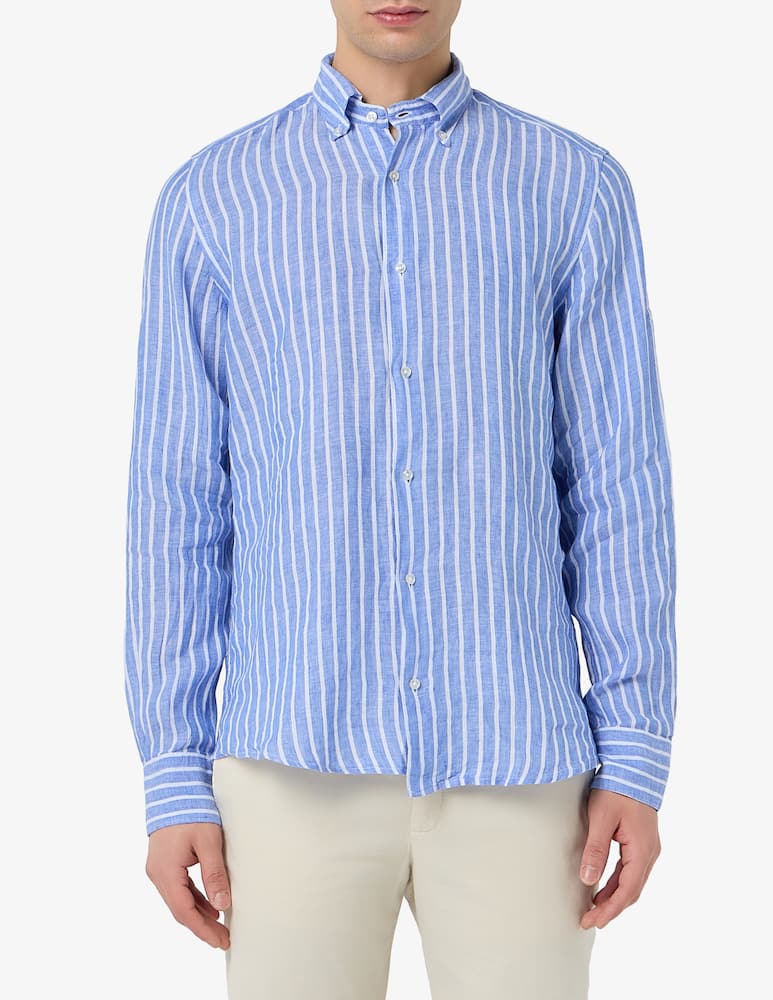 Sartoria Italiana Striped linen shirt - picture 1 Sartoria Italiana Striped linen shirt - picture 1