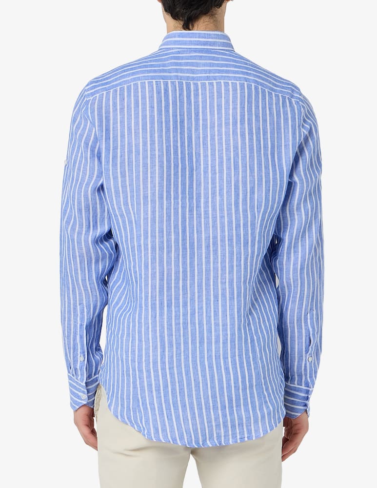 Sartoria Italiana Striped linen shirt - picture 3 Sartoria Italiana Striped linen shirt - picture 3