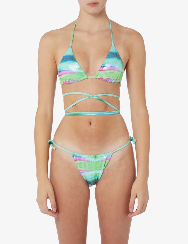 Sharay Bikini con lacci allover Iridescent - immagine 1 Sharay Bikini con lacci allover Iridescent - immagine 1