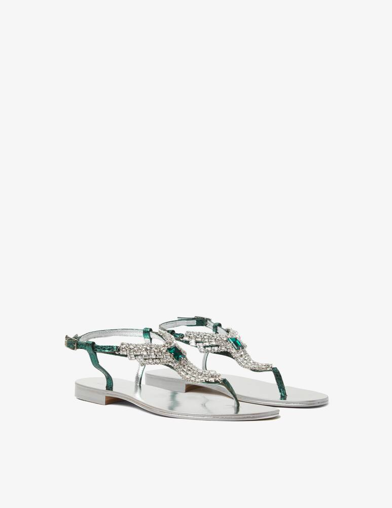 rinascente Emanuela Caruso Flat leather sandals