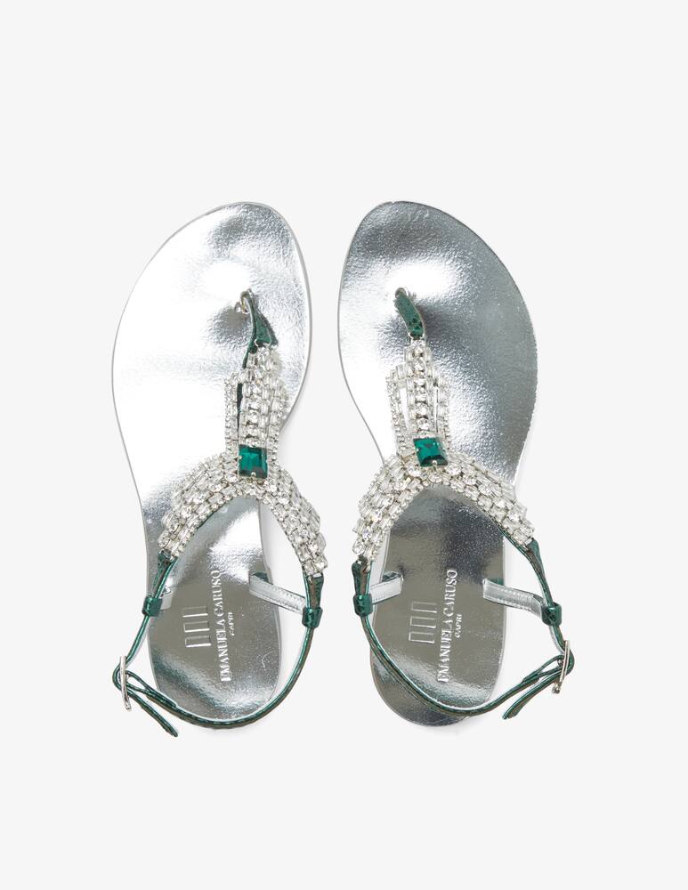 rinascente Emanuela Caruso Flat leather sandals