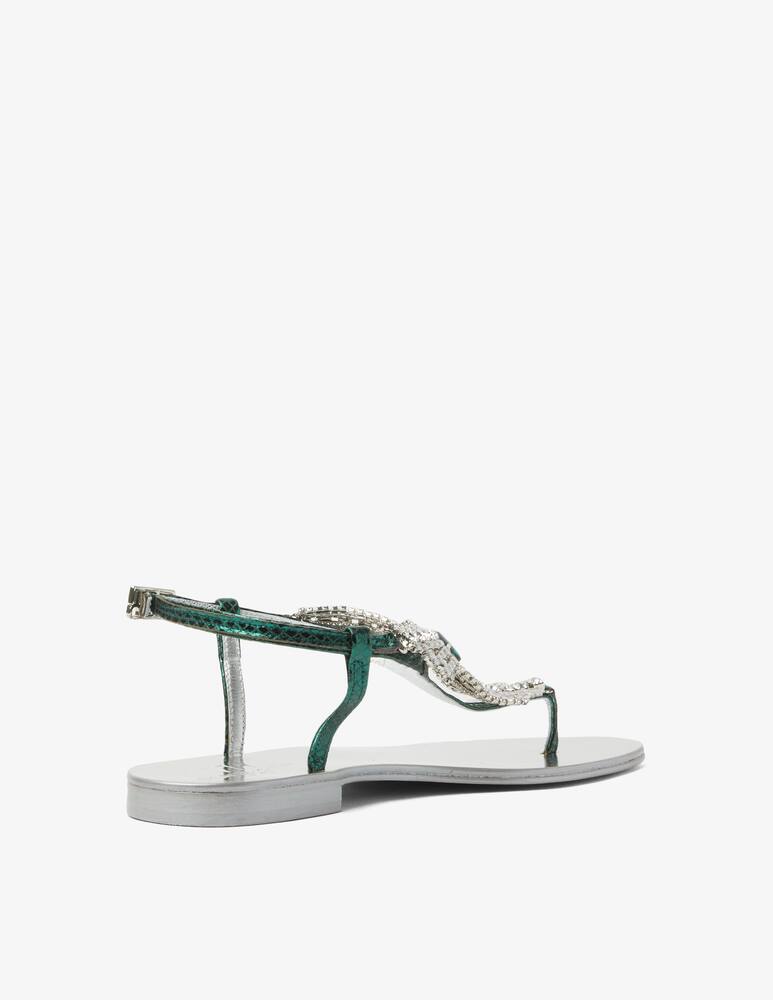 rinascente Emanuela Caruso Flat leather sandals