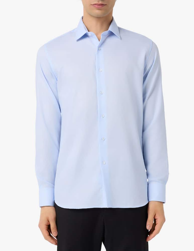 rinascente Sartoria Italiana Classic wrinkle free dobby shirt