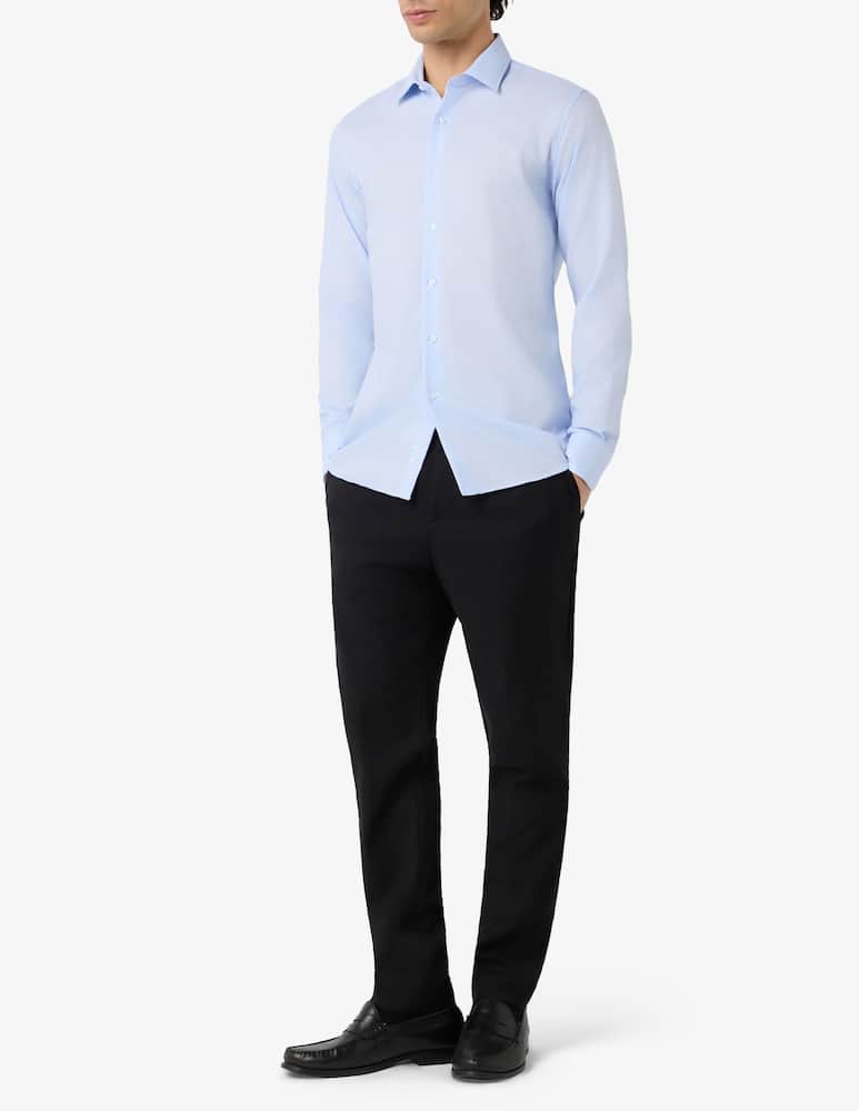 rinascente Sartoria Italiana Classic wrinkle free dobby shirt