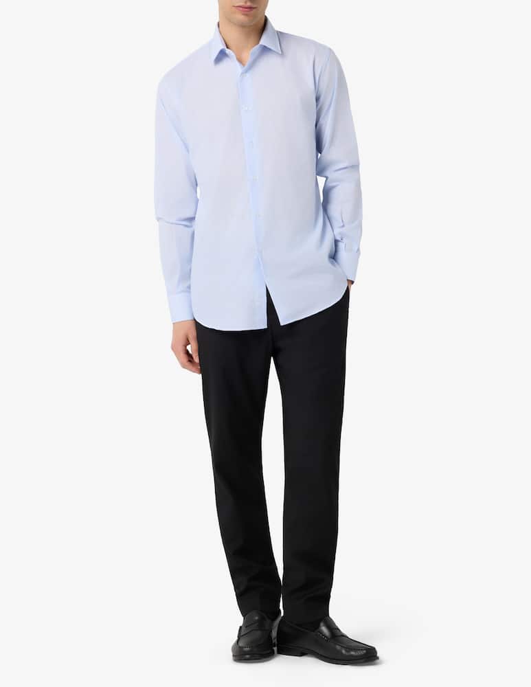 rinascente Sartoria Italiana Camicia rigata in popeline regular fit