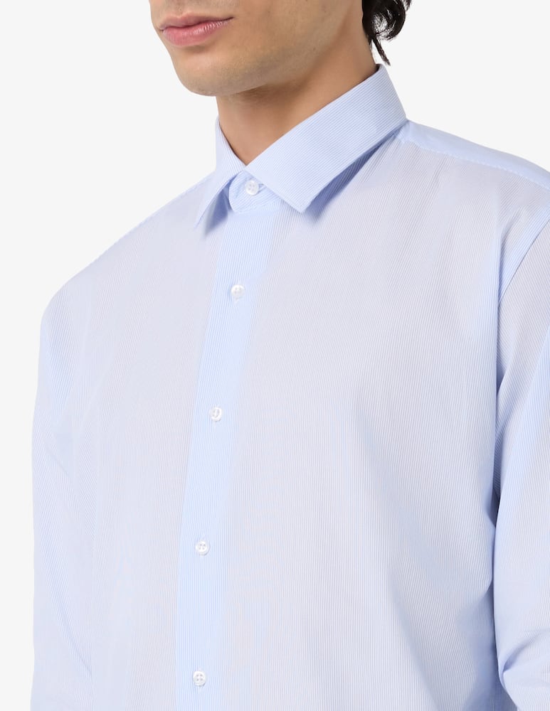 rinascente Sartoria Italiana Camicia rigata in popeline regular fit