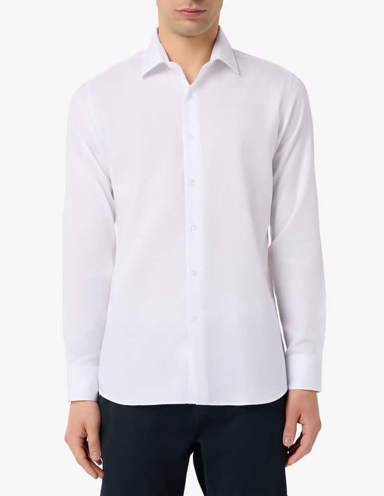 rinascente Sartoria Italiana Classic wrinkle free dobby shirt