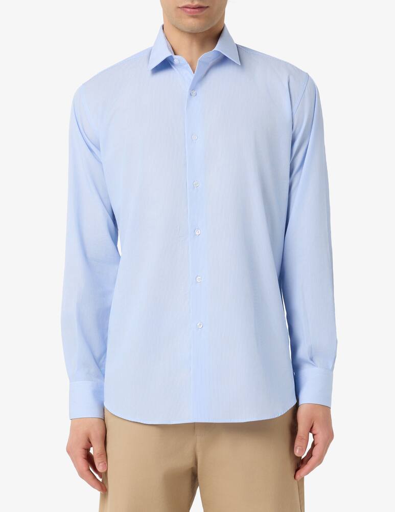 Sartoria Italiana Striped wrinkle free poplin shirt - picture 1 Sartoria Italiana Striped wrinkle free poplin shirt - picture 1