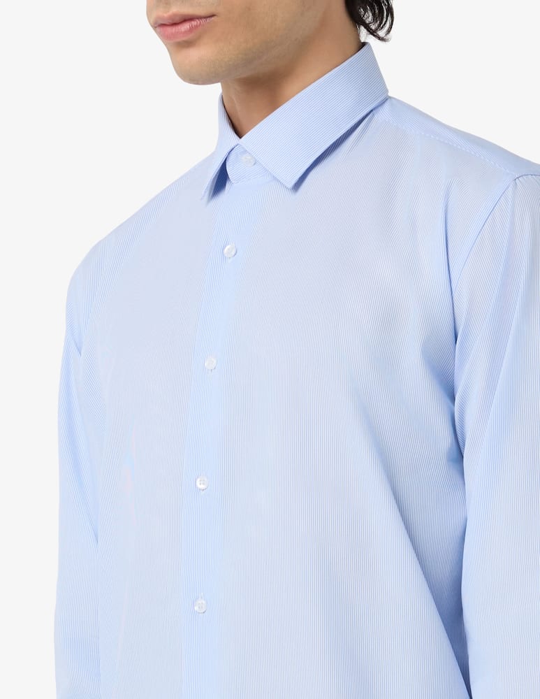 rinascente Sartoria Italiana Striped wrinkle free poplin shirt