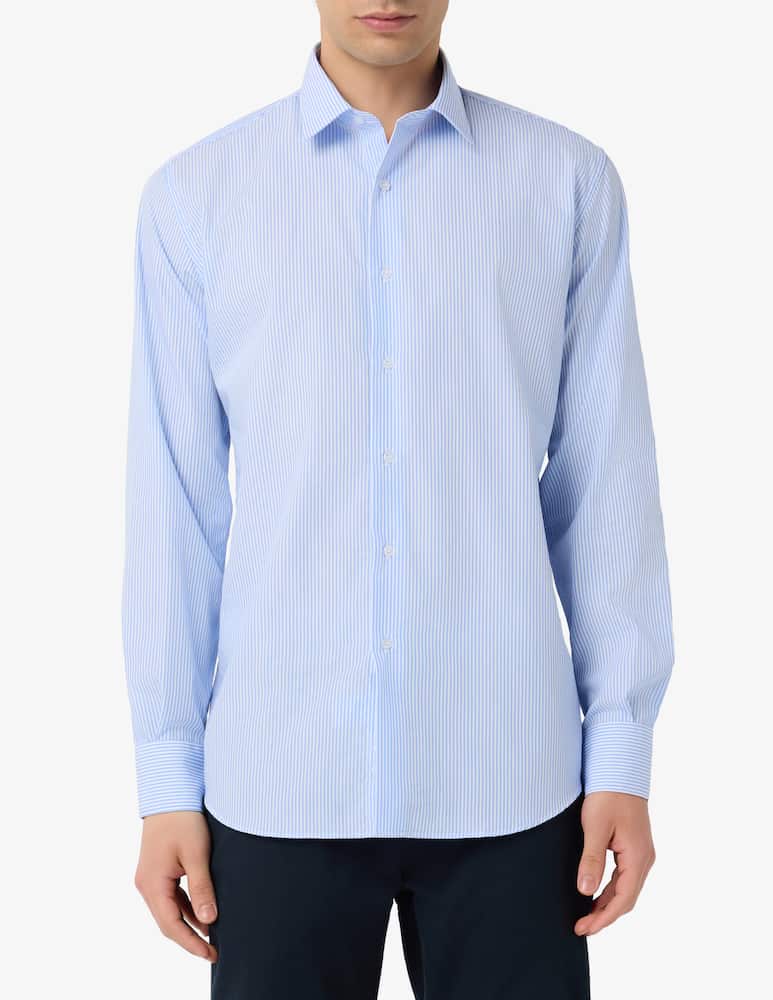 rinascente Sartoria Italiana Camicia a righe wrinkle free regular fit