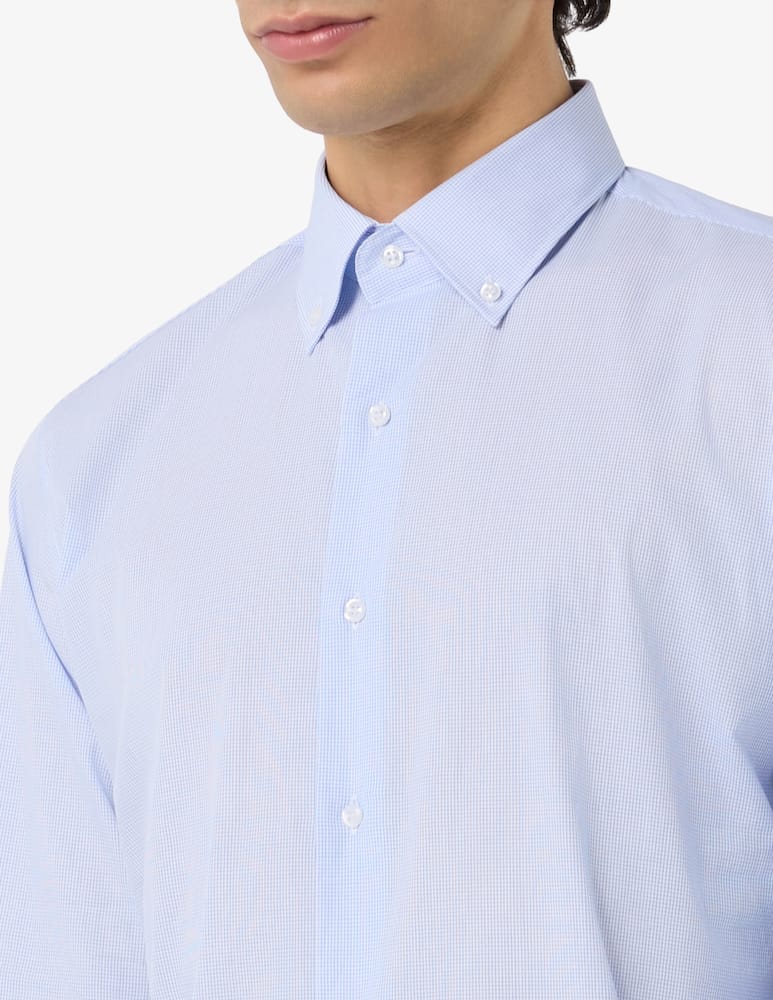 rinascente Sartoria Italiana Micro check shirt