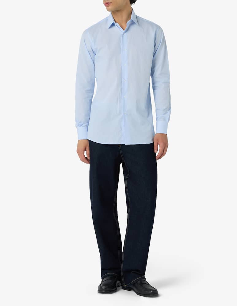 rinascente Sartoria Italiana Camicia rigata in popeline modern fit
