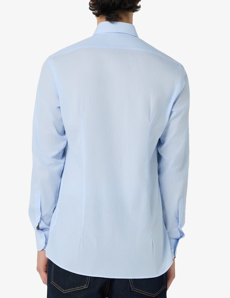 rinascente Sartoria Italiana Camicia rigata in popeline modern fit