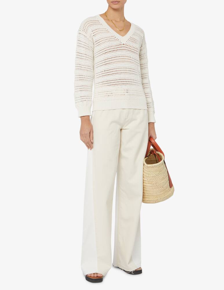 rinascente Rinascente Collection Maglia crochet con scollo a V