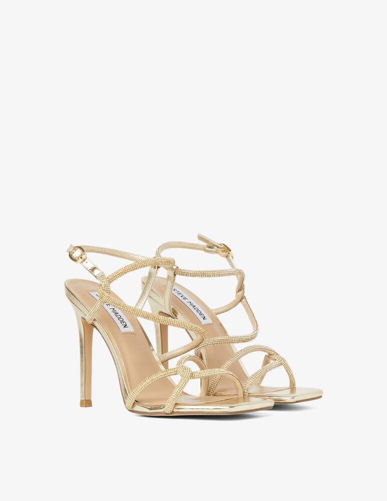 rinascente Steve Madden Implicit glitter crossed sandals