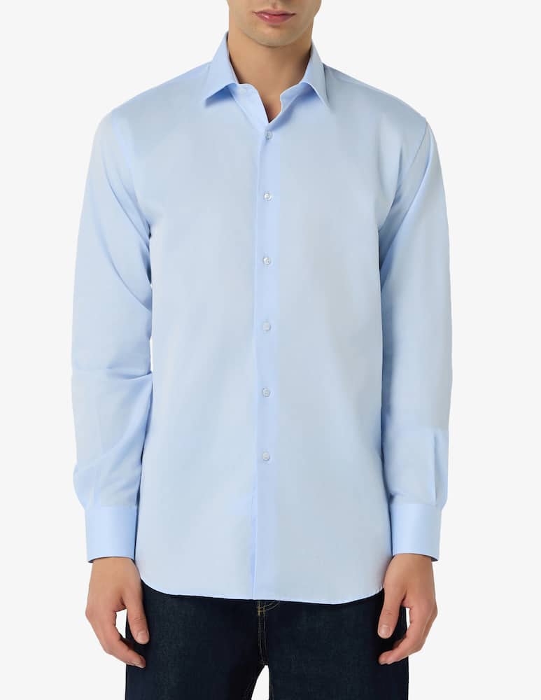 rinascente Sartoria Italiana Camicia in twill di cotone regular fit