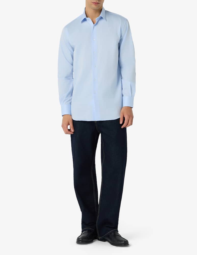 rinascente Sartoria Italiana Camicia in twill di cotone regular fit