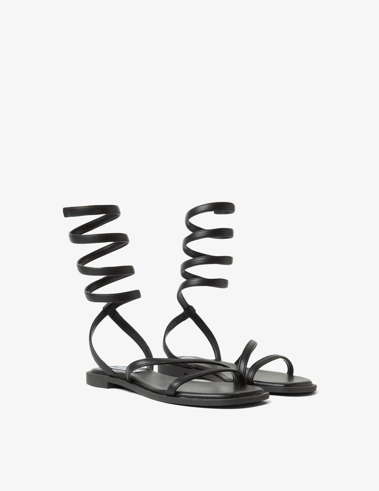 rinascente Steve Madden Serpente leather flat sandals