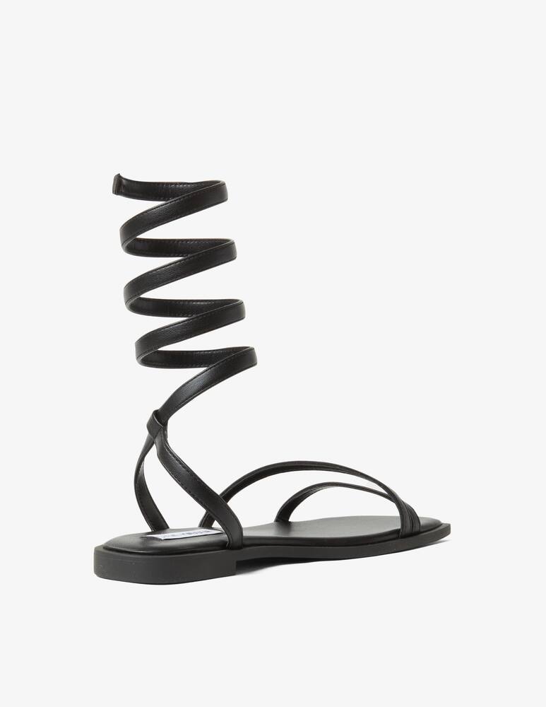 rinascente Steve Madden Serpente leather flat sandals