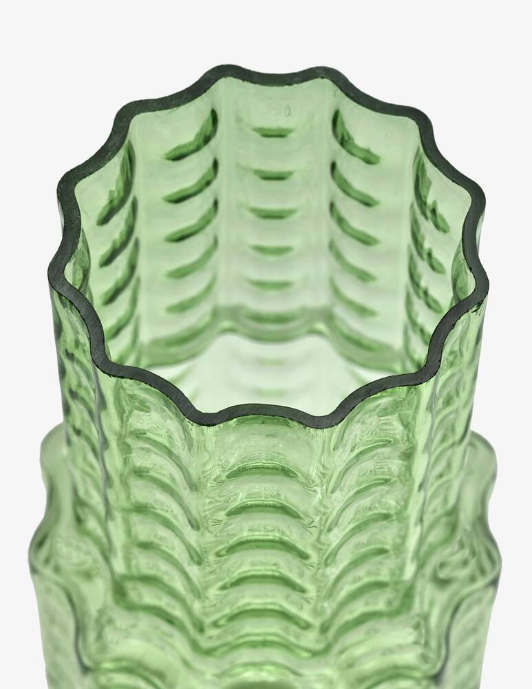 rinascente Serax Vase 05 Green Transparant Waves