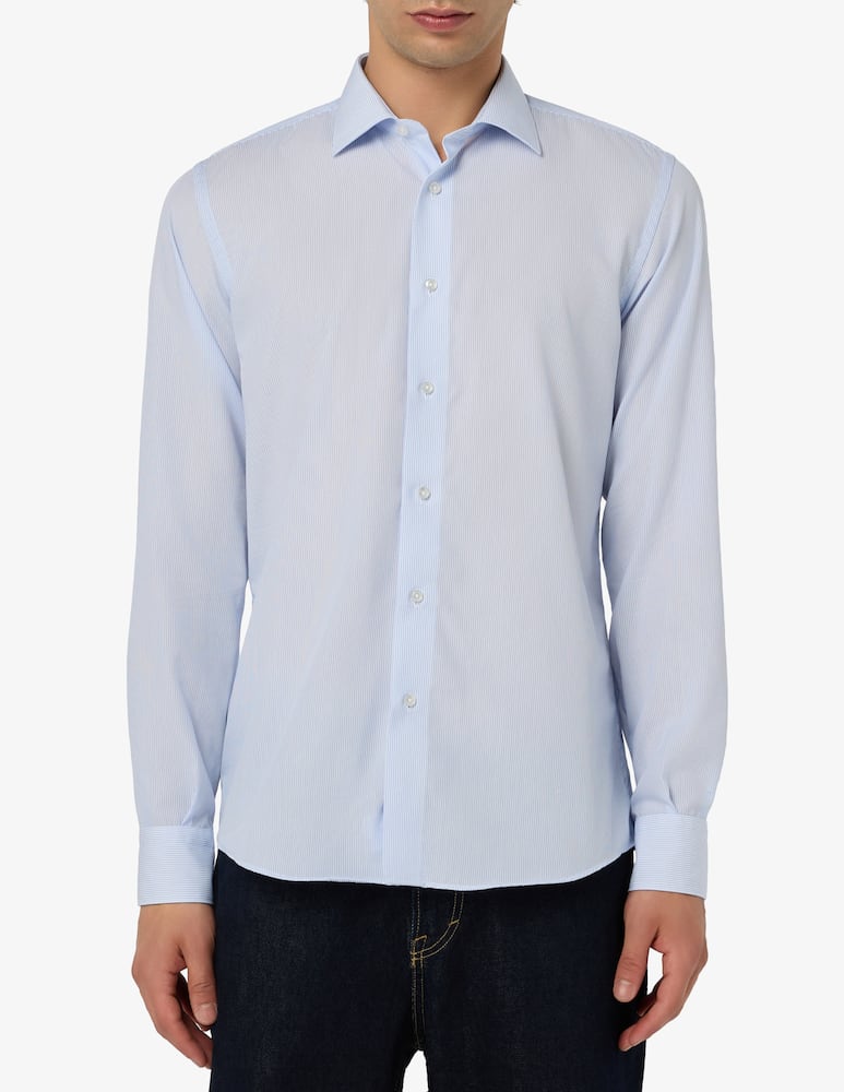Sartoria Italiana Camicia micro riga no iron modern fit - immagine 1 Sartoria Italiana Camicia micro riga no iron modern fit - immagine 1
