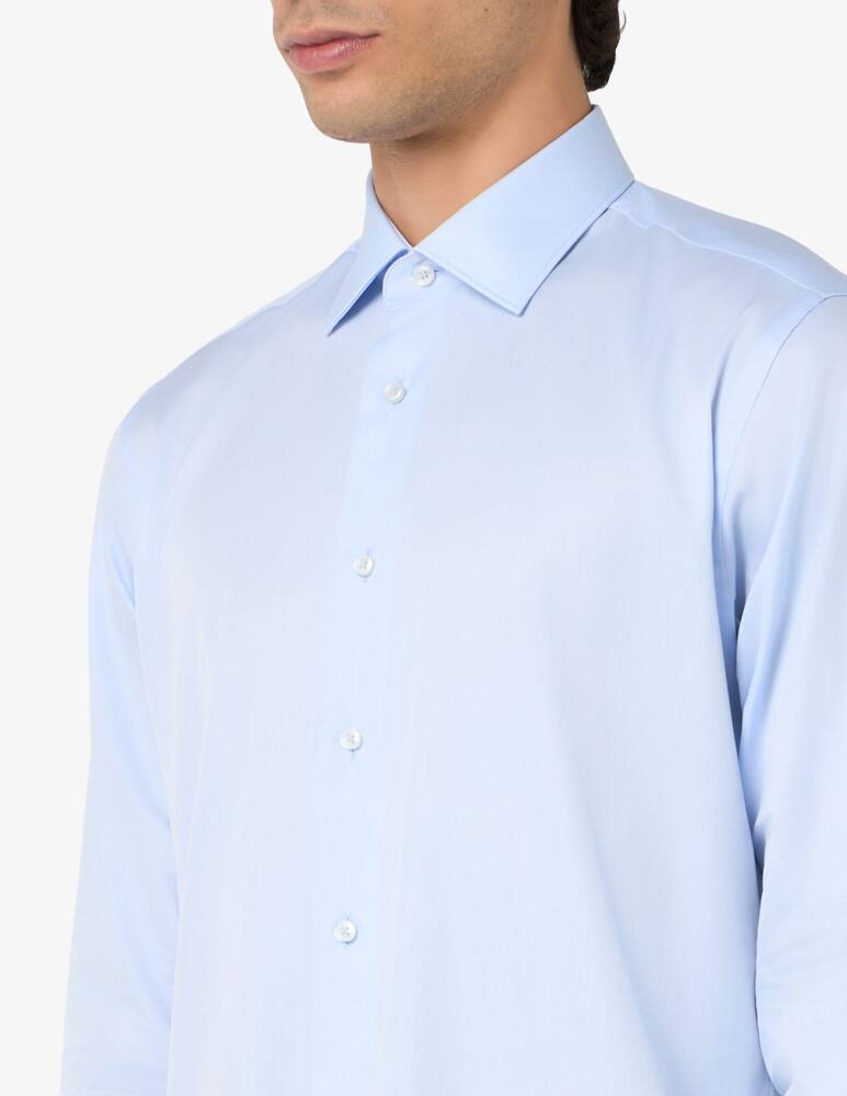 rinascente Sartoria Italiana Camicia doppio ritorto in twill di cotone regular fit