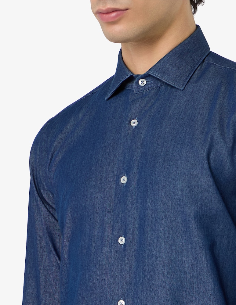 rinascente Sartoria Italiana Camicia effetto denim modern fit