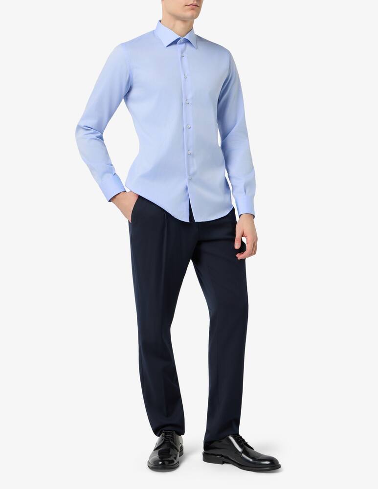 Sartoria Italiana Camicia in twill di cotone no stiro - immagine 2 Sartoria Italiana Camicia in twill di cotone no stiro - immagine 2