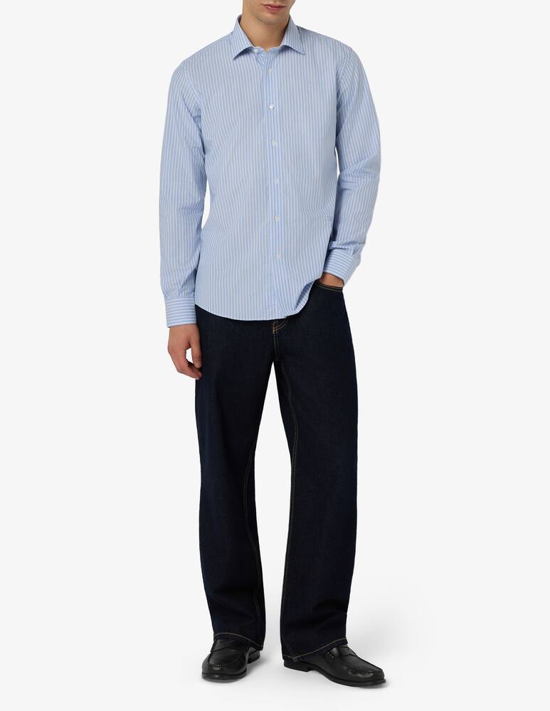 rinascente Sartoria Italiana Camicia riga doppia no iron modern fit