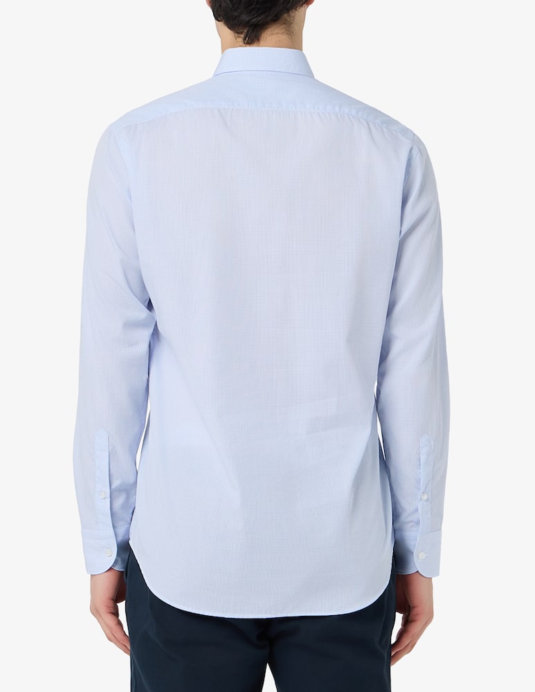 rinascente Sartoria Italiana Camicia micro check no iron regular fit