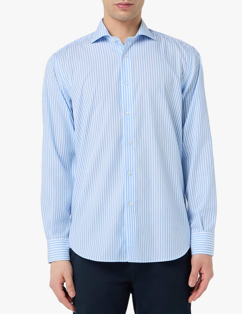Sartoria Italiana Camicia rigata regular fit no stiro - immagine 2 Sartoria Italiana Camicia rigata regular fit no stiro - immagine 2