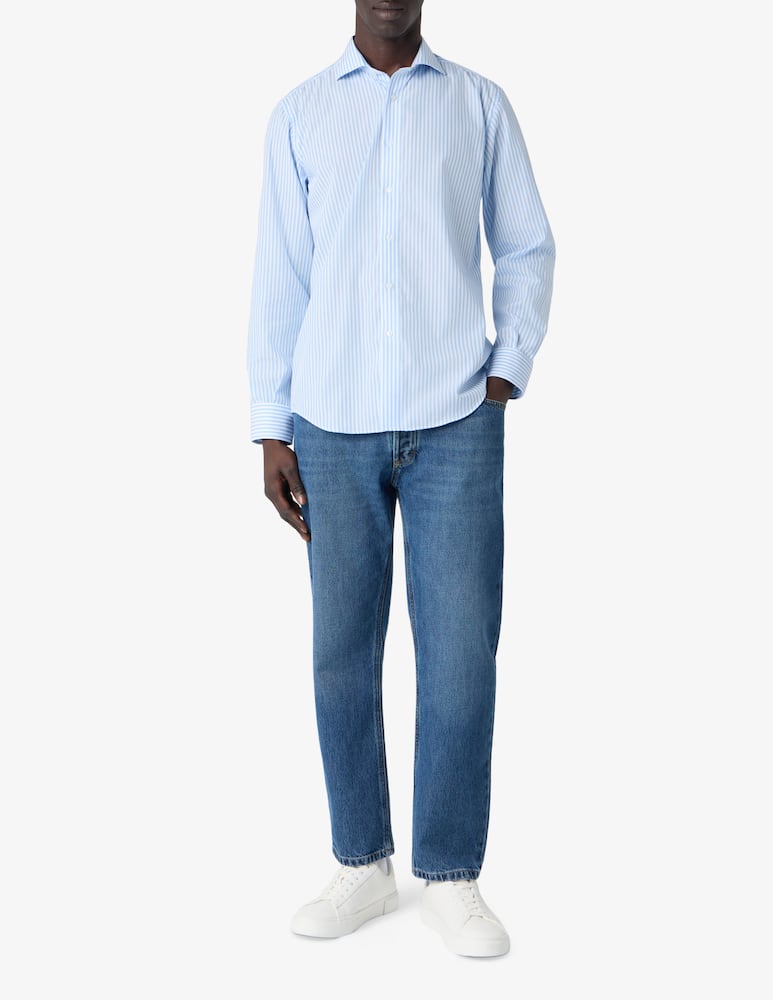 Sartoria Italiana Camicia rigata regular fit no stiro - immagine 3 Sartoria Italiana Camicia rigata regular fit no stiro - immagine 3