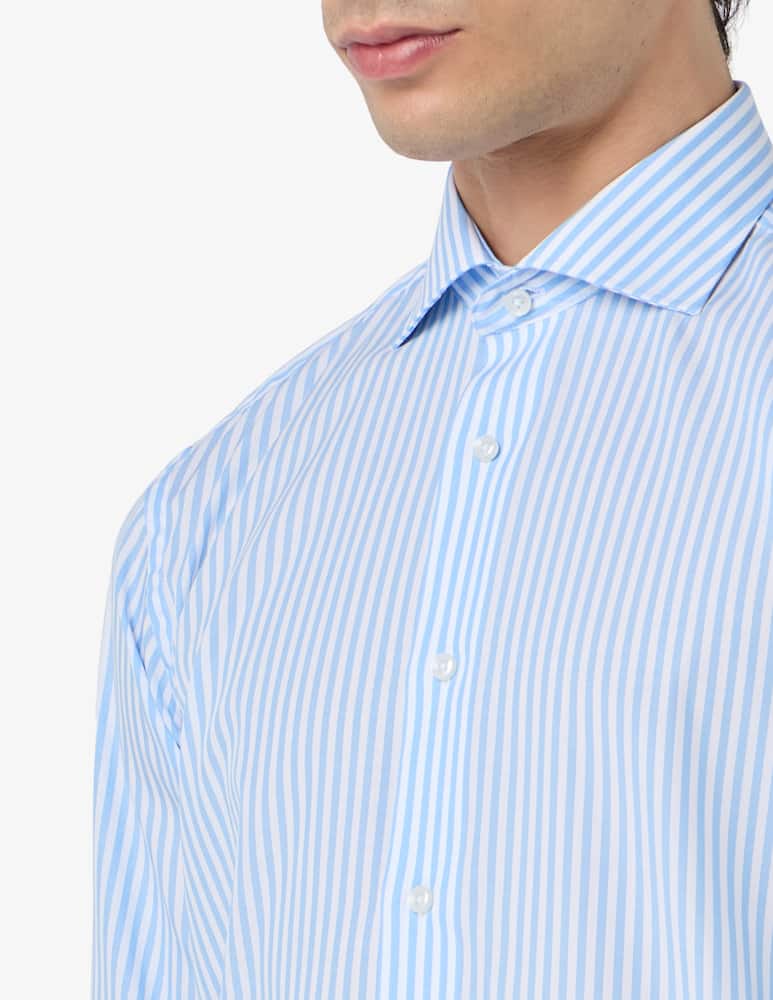 rinascente Sartoria Italiana Camicia rigata regular fit no stiro