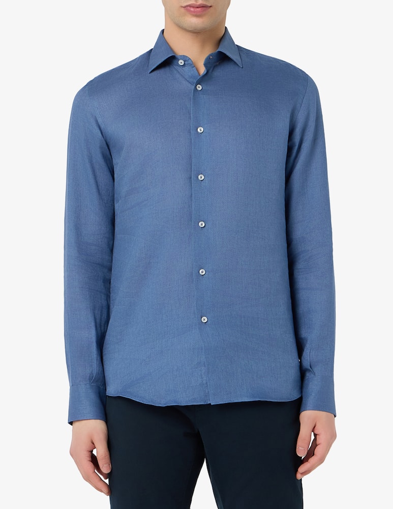 rinascente Sartoria Italiana Camicia in lino modern fit